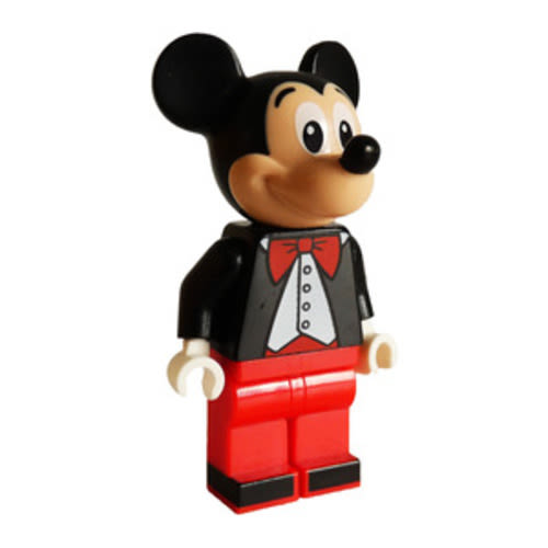 LEGO Mickey Mouse with Black Tuxedo Jacket and Red Bow Tie Minifigure