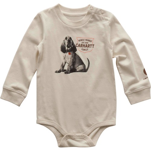 Boys' Long Sleeve Dog Bodysuit (Baby)