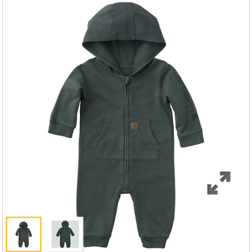 Boys' Long Sleeve Re-Engineered Garment Dye Hooded Coverall (Baby) | Kids' Sweats | Carhartt