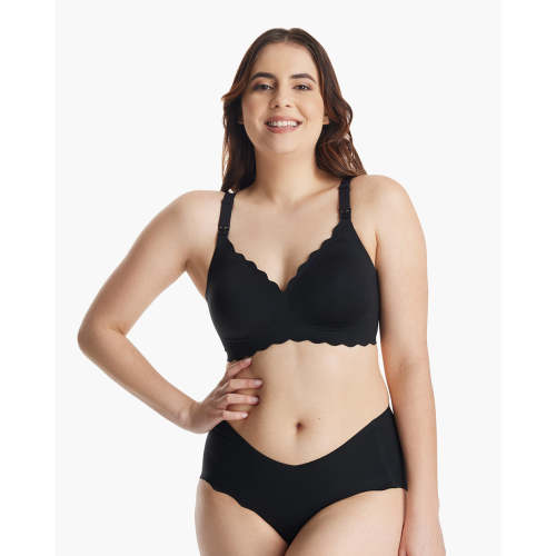 Jelly Strip - Seamless Floral Push up Nursing Bra -YN46