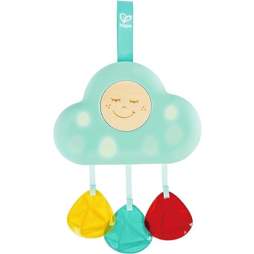 Hape Baby Crib Mobile Toy with Lights & Relaxing Songs| 10 Types of Soothing Sleep Sound for Crib Mobile| Adjustable Night Light for Baby from Birth and Up