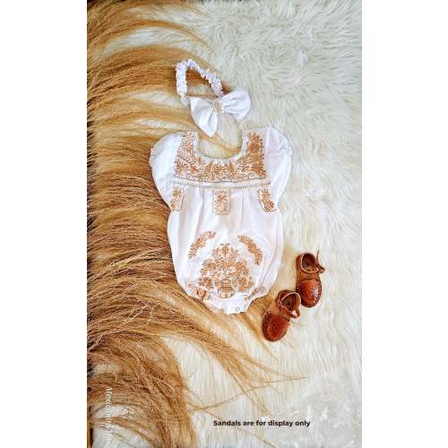 Baby girl outfit||Mexican baby onesie||Onesie and bow set||Baby shower gift||1st birthday outfit girls||Baby girl emboridered bodysuit