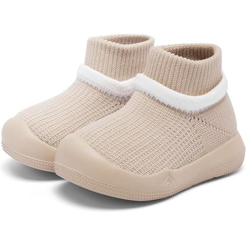 Baby Sock Shoes With Grip - Infant First Walker Shoes for Girls and Boys - Toddler Slipper Non Slip