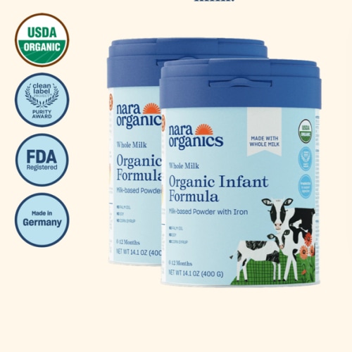 Organic Whole Milk Infant Formula – Starter bundle – Nara Organics