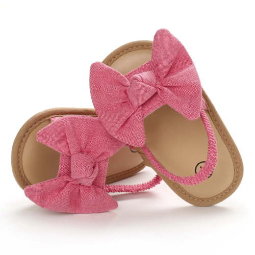 URMAGIC; Baby Girl Hook & Loop Sandals, Pink, Size 6-12 Months