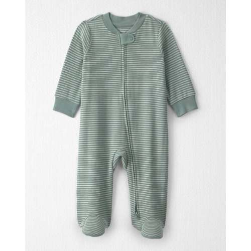 Baby Organic Cotton Ribbed Sleep & Play Pajamas in Stripes - Little Planet | Carter's