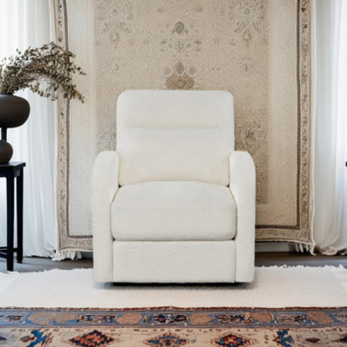 Latitude Run® 360° Swivel Sherpa Chair With Hidden Storage & Side Pockets, Cozy Barrel Arm Accent Chair For Living Room | Wayfair