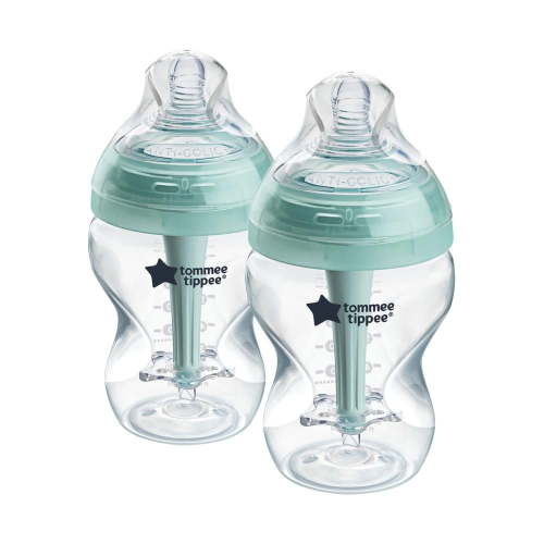 Tommee Tippee Baby Bottles, Advanced Anti-Colic Baby Bottle with Slow Flow Breast-Like Nipple, 9oz, 0m+, Self-Sterilizing, Baby Feeding Essentials, Pack of 2, Advanced Anti-Colic Baby Bottle - Walmart.ca