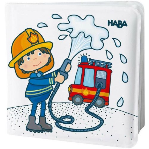HABA Magic Color Changing Bath Book: Fire Brigade, Bath Toys for Toddlers, Water Toys for Toddlers 18-36m & Water Table Accessories