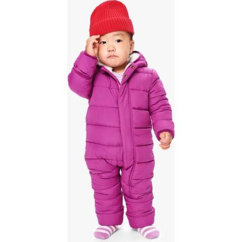 Baby Parka Puffer Suit, Boysenberry 6-12M