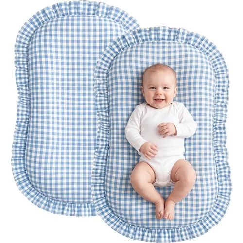 Gingham Baby Lounger Covers