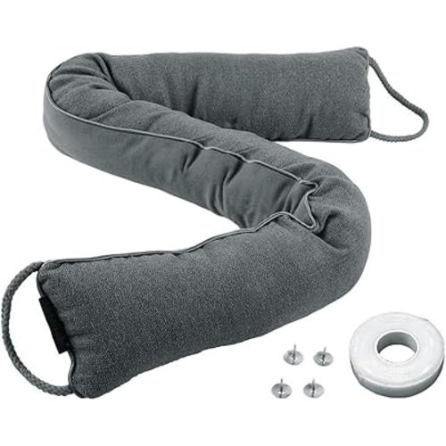 Hibate 1Pack 36inch Heavy Duty Door Draft Stopper for Bottom of Door, Under Door Draft Blocker (Glass Beads Filling)