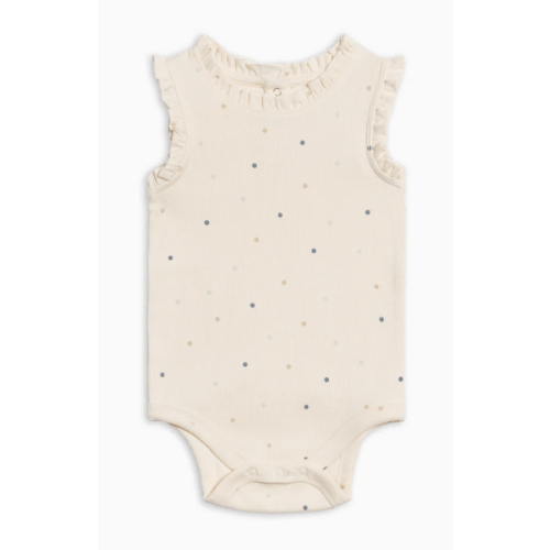 Leia Ribbed Ruffle Tank Bodysuit