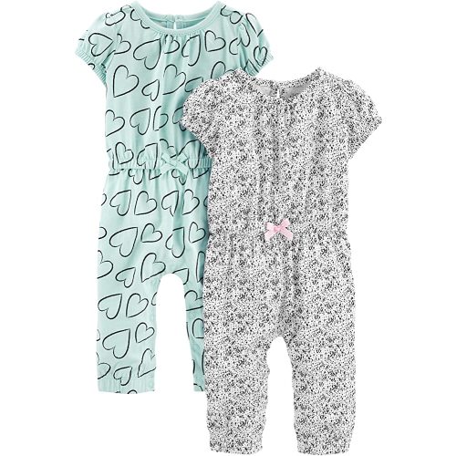 Simple Joys by Carter's baby-girls 2-pack Fashion Jumpsuits