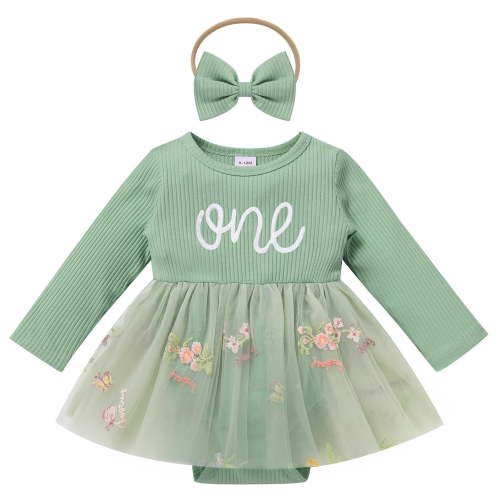 IDOPIP Baby Girl 1st Birthday Outfit Winter Pumpkin Snowflake Sparkle Sequins Tulle Romper Dress + Headband