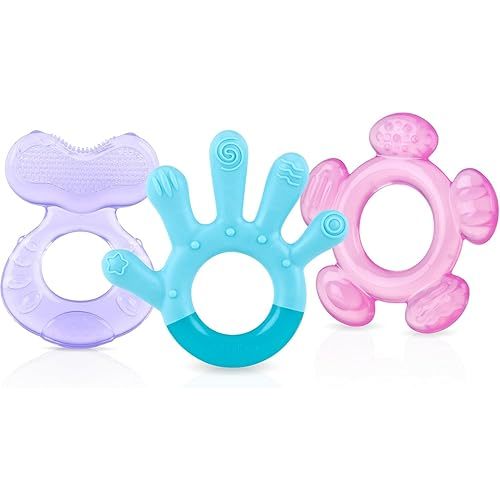 Nuby 3 Step Soothing Teether Set (Girl)