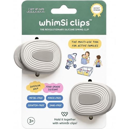 Silicone Stroller Clips, Earth, 2-Pack