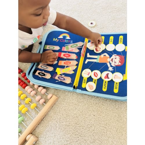 Montessori Busy Board for Toddlers | TibaToes™ Official