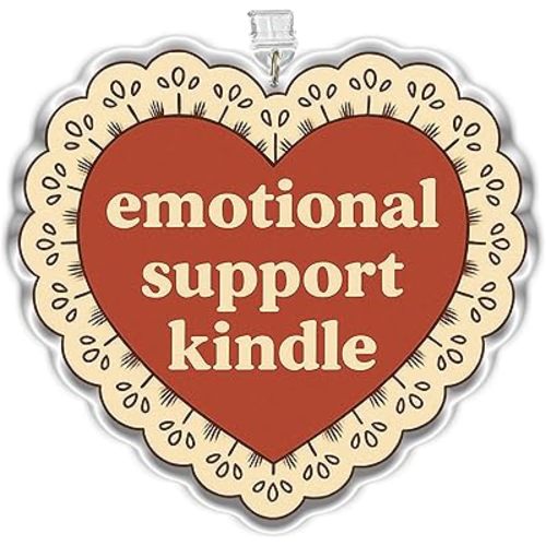 Heart Emotional Support Kindle Dust Plug Charms, Kindle Charm, Acrylic Dust Plug Charm Type C or Lightning, Kindle Accessories Charms, Mental Health, Gifts for Boy Girl (Type-C)