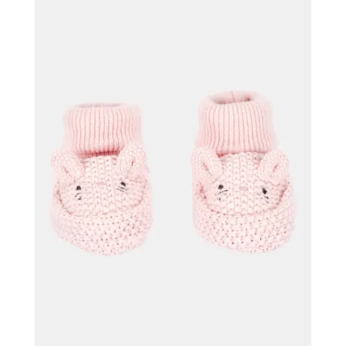 Baby Bunny Crochet Booties - Pink | Carter's