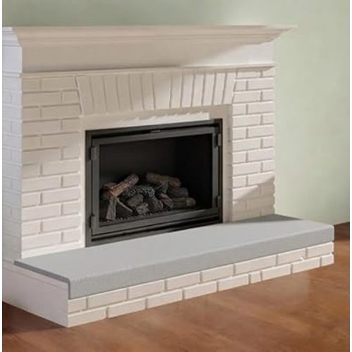 Kidkusion Soft Seat Edge Cushion | Made in USA | 72" | Taupe | Fireplace Safety Cushion | Hearth Pad