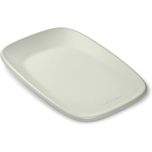 Nattou Softy Changing Pad - Wipeable Baby Changing Mat- Durable, Water-Resistant, Cocoon Shape with Honeycomb Bottom Grips BPA-Free, Assimilates Room Temperature - Green