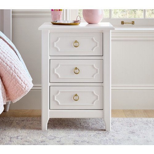 Ava Regency Nightstand with Charging Station and Nightlight (19")