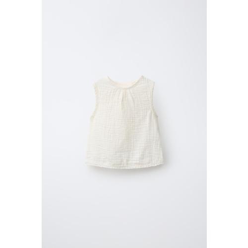 TEXTURED LACE BLOUSE - Ecru | ZARA United States