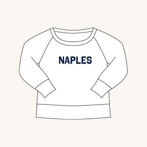 Sir Proper City Hopper Sweatshirt - Worth Avenue White with Nantucket Navy Naples