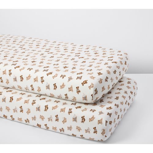 Teddy Bear Crib Fitted Sheet