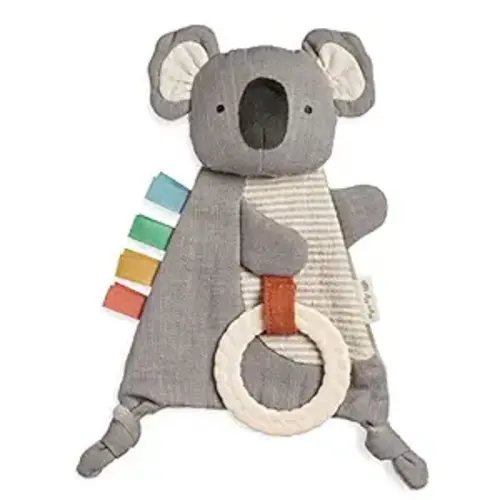 Itzy Ritzy Bitzy Crinkle; Sensory Crinkle Toy with Teether, Koala, CRKL8433