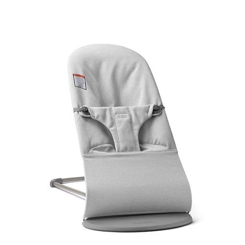BabyBjörn Bouncer Bliss, Woven Mélange, Light Grey