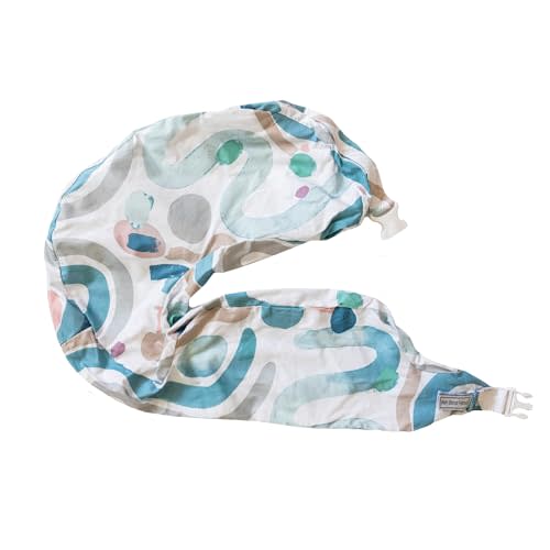 My Brest Friend Super Deluxe Nursing Pillow Cover - Slipcovers for Baby - Breathable Cotton, Adjustable Fit, Easy Care, Durable - Original Nursing Pillow Not Included, Modern Art