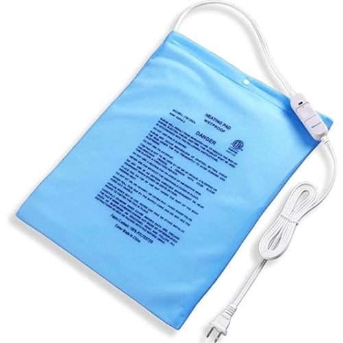 Boncare® Stay-On Small Vinyl Electric Heating Pad for Neck and Shoulders and Back Without Auto-Off, Low & High Heat Levels, Waterproof Hot Heat Pad with Washable Cover (11.5"x13.5", 1-Pack)