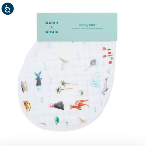Around The World 2pk Burpy Bibs | aden + anais