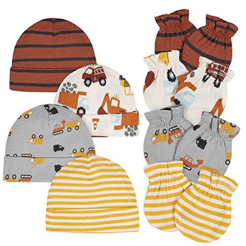 Gerber Baby Boys' Cap and Mitten Sets