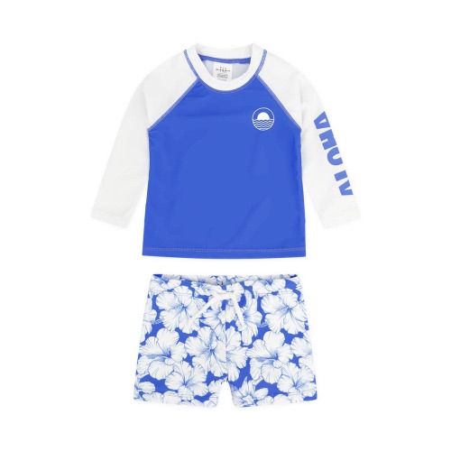 Kids' Surf's Up Long Sleeve Two-Piece Rashguard Swimsuit