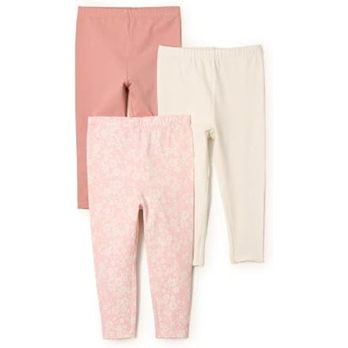 Amazon Essentials x Sofia Grainge Unisex Toddlers and Babies' Cotton Breathable Ankle Length Legging, Pack of 3