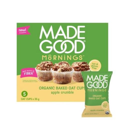 MadeGood Snack Bars Apple Crumble Oat Cups - 6.15oz/5ct