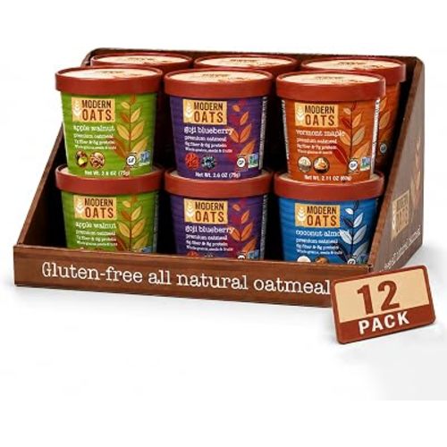 Modern Oats Variety Pack Instant Oatmeal Cups, 31.2 Oz, 12-Pack