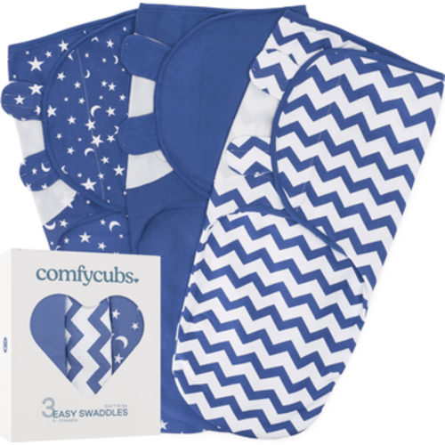 Easy Swaddle Blankets - Pack of 3, Large