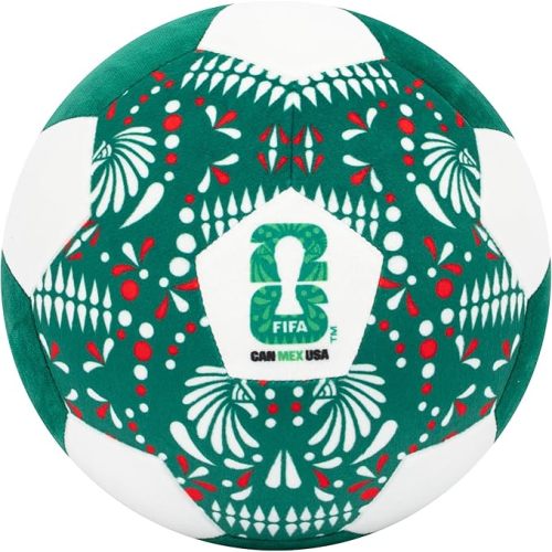 Jazwares FIFA® World Cup 2026 Mexico 9-Inch Plush Soccer Ball - Soft, Collectible World Cup™ Plush Toy - National Team Heritage Design - Ages 3+