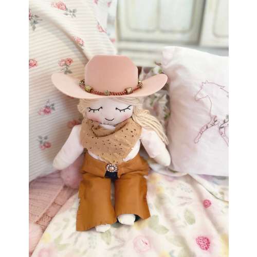 Cowgirl Doll, Western Doll, Rodeo Doll, Heirloom cowgirl doll, cowgirl rag doll, cowgirl plushie, handmade doll, rodeo doll