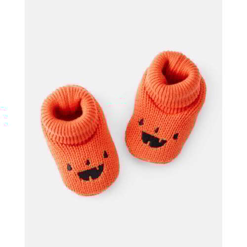 Baby Halloween Crochet Booties - Orange - Carter's | Carter's