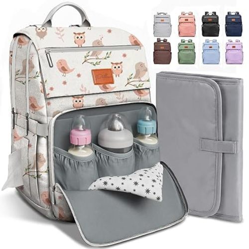 PILLANI Baby Diaper Bag Backpack - Large Bag for Boys & Girls, Waterproof Diaper Backpack - Travel Diaper Bags w/Changing Pad, Baby Registry Search & Shower Gifts - Essentials Must Haves Newborn Stuff