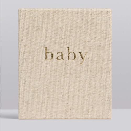 My First Year Baby Journal - Oatmeal - Write To Me US