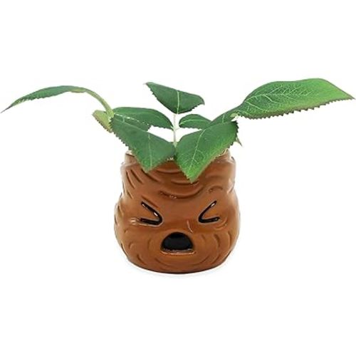 Silver Buffalo Harry Potter Mandrake Face Decorative Artificial Faux Greenery Plant in Ceramic