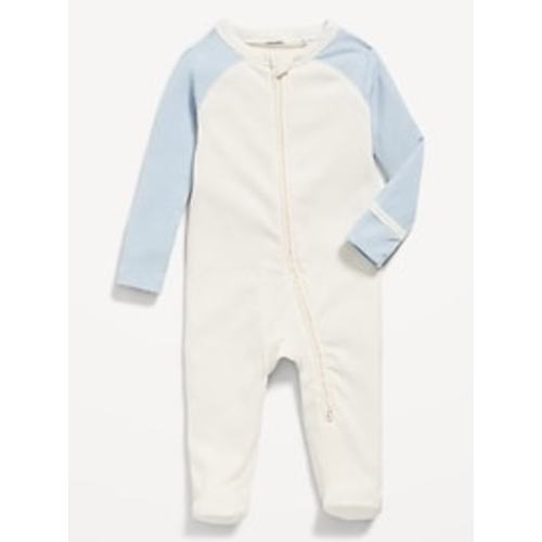 Ribbed 2-Way-Zip Sleep & Play Footed One-Piece for Baby | Old Navy