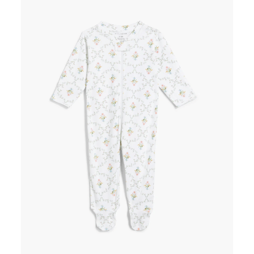 The Footie Pajama - Pastel Trellis – Hill House Home