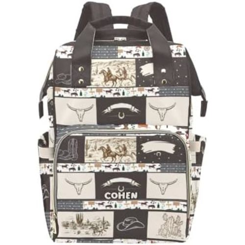 Personalized Diaper Backpack Multi Function Diaper Bag Travel Daypack Nursing Nappy Changing Bag Shower Gift